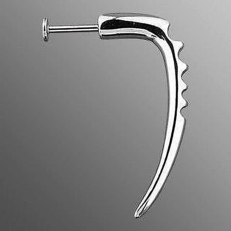 Labret Monroe 14 gauge Carved Long Claw 316L Surgical Stainless Steel Labret Hoo