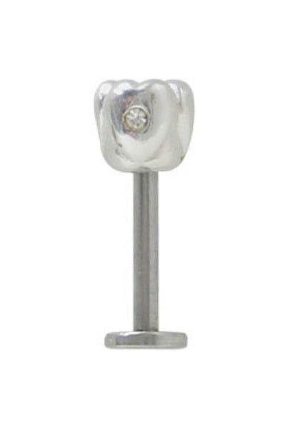 Labret Monroe 14G Surgical Steel with Unique Tooth Design