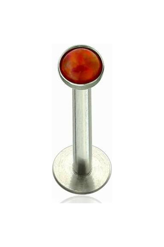 Labret Monroe Push In design with Soft Enamel Back for Comfort and Opalite Synth