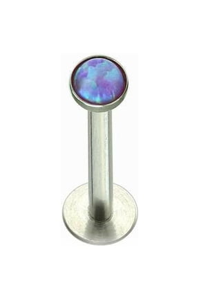 Labret Monroe Push In design with Soft Enamel Back for Comfort and Opalite Synth