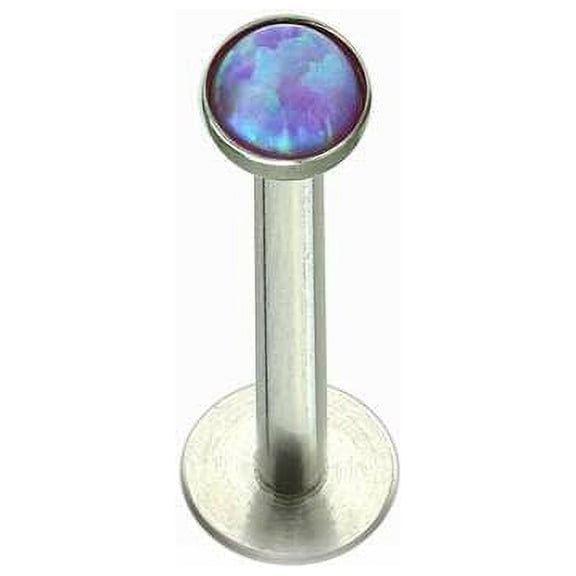 Labret Monroe Push In design with Soft Enamel Back for Comfort and Opalite Synth