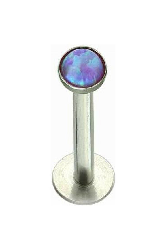 Labret Monroe Push In design with Soft Enamel Back for Comfort and Opalite Synth