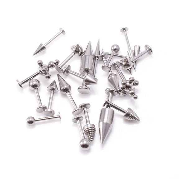 Labret Monroe Studs 14G & 16G Surgical Steel Randomly Styles Lot Of 10