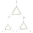 thumbnail image 1 of FRCOLOR 3Pcs White Triangle Crucible Holders Chemistry Heating Rack Laboratory Support, 1 of 6