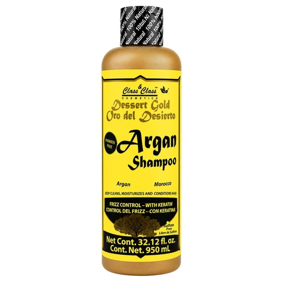 Labs Incredible Desert Gold Argan Shampoo with Keratin 32.12 fl oz (950 mL) | Sulfate Free & Paraben Free Hair Care Shampoo | Shampoo de Argán