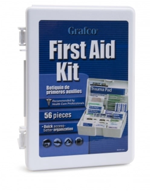 Lumex 1799-9133 Travel First Aid Kit Ideal for Autos, Campers Etc, White