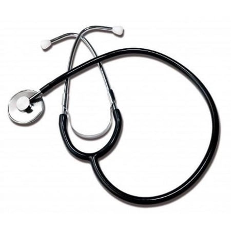 Graham Field 22 Inch Latexfree Single Head Nurse Stethoscope, Black 300Dlx - 1 Ea