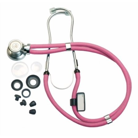 Labtron 602N-P Neon Series Sprague Rappaport-Type Stethoscope, 22", Neon Pink