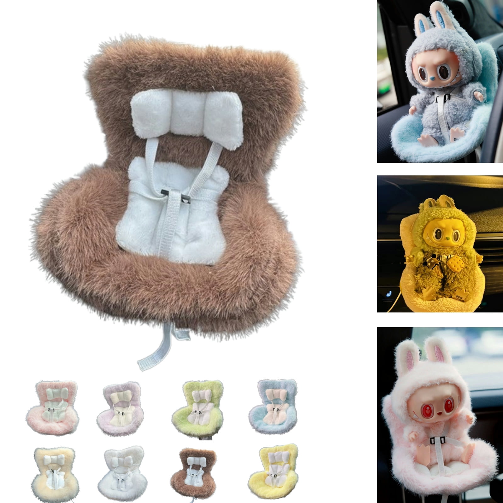Labubu Toy Car Seat For Labubu Doll With Air Vent Clip,Cute