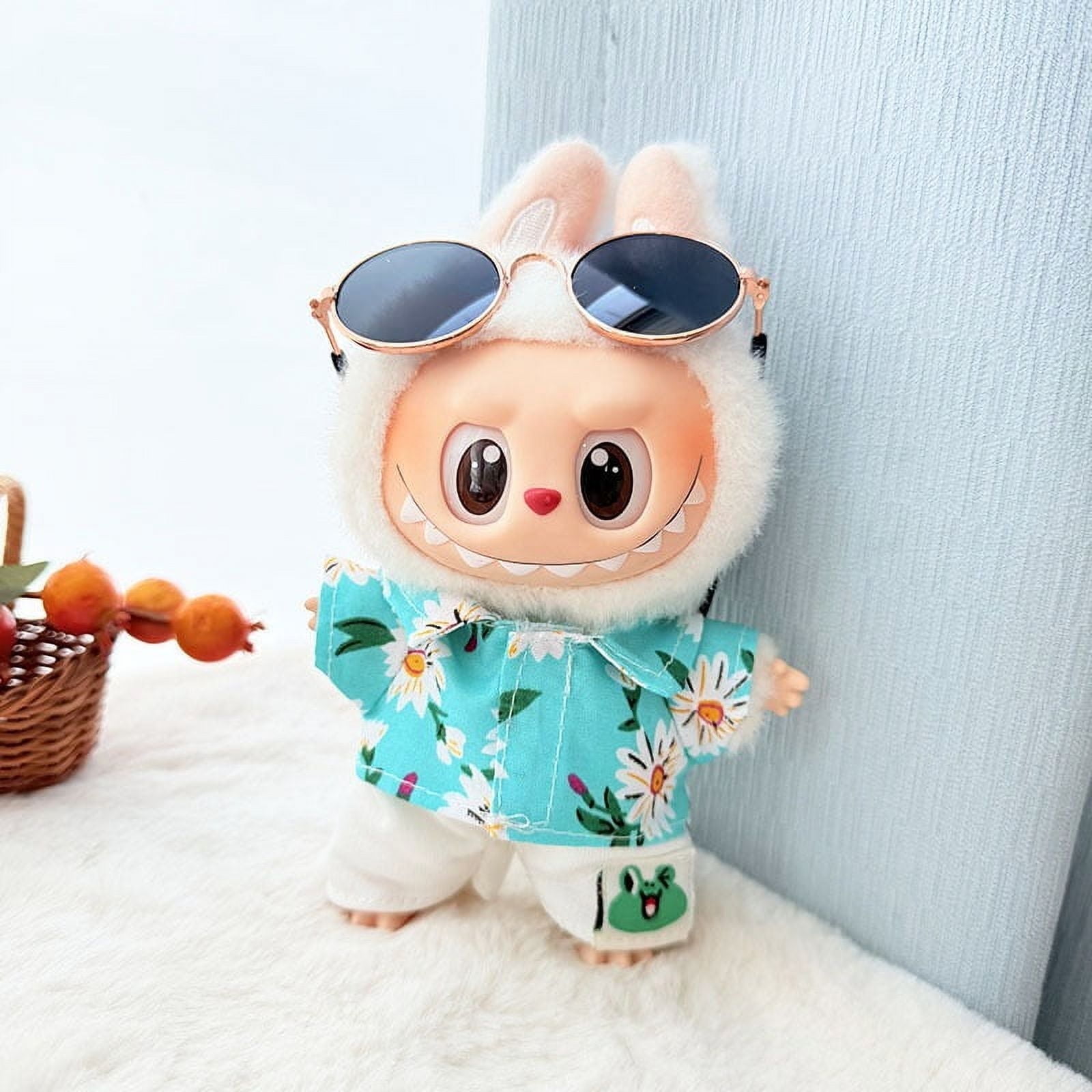 La Bubu Axinyijia Bubu Poupu00e9es Vu00eatements Tenue De Bubu Monster Peluche Accessoires Cadeaux Pour Collectionneurs (Bouteille De Lait Rose Labubu Peluche