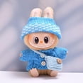 thumbnail image 1 of Handmade Crochet Clothes for Labubu – 3-Piece Outfit Compatible with Labubu Dolls – Include Sweater, Hat and Bag, 1 of 5