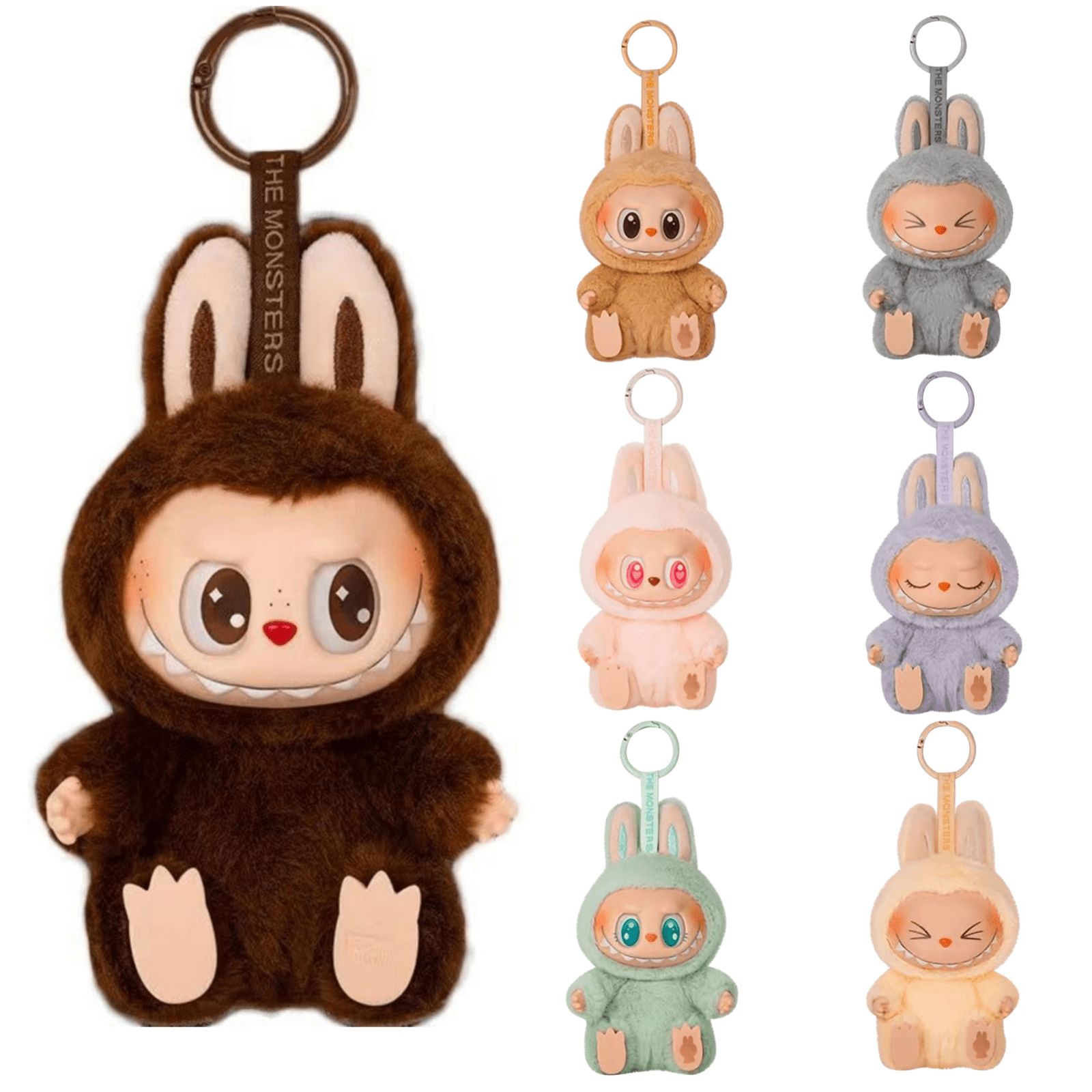 Labubu Keychain , 2025 Zimomo Labubu Plush Keychain - The Monsters ...