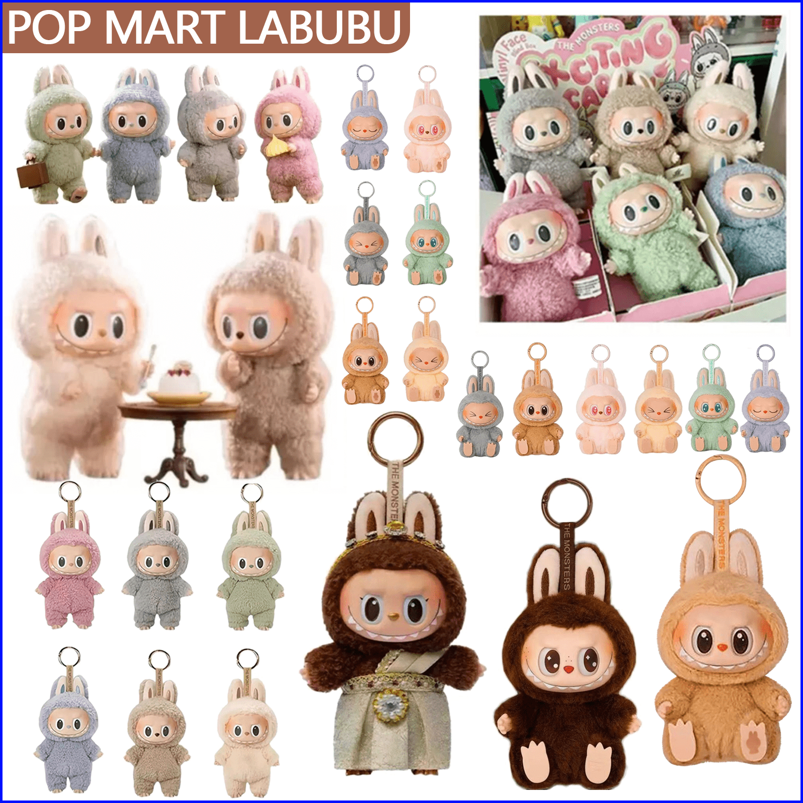 Labubu Keychain The Monsters Labubu Plush Keychain POP MART 2025 Macaron Doll Design B 6 PC Labubu Keychain The Monsters Labubu Plush Keychain POP MART 2025 Macaron Doll Design B 6 PC 5e55b4e3 Eb79 44fe A92f