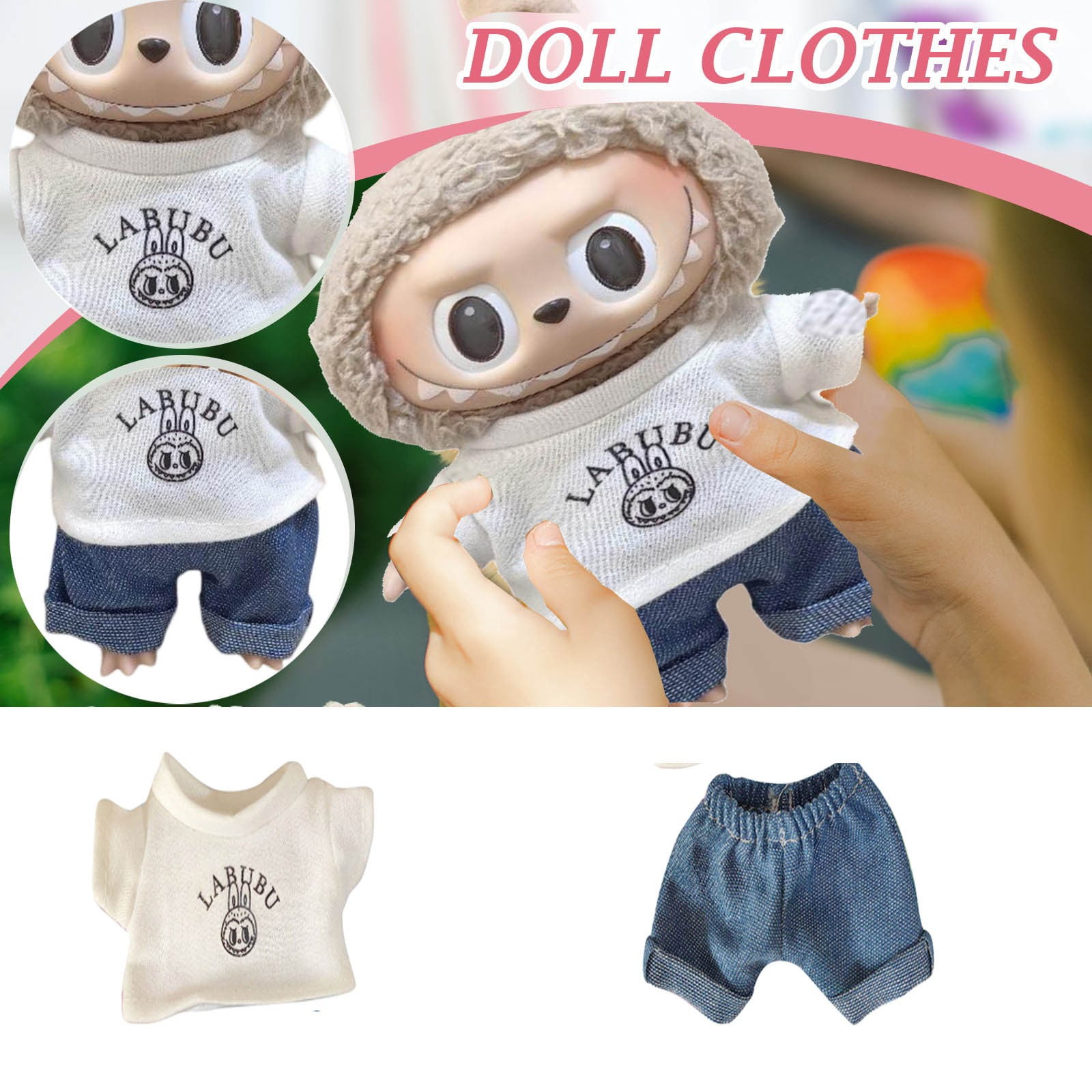 Labubu Outfit Labubu Clothes 2025 Heart Labubu Pop Mart 17cm Summer Labubu Outfit Labubu Clothes 2025 Heart Labubu Pop Mart 17cm Summer Outfit Gifts For Women Brand New 018abb6b 9bec 45aa 9061 