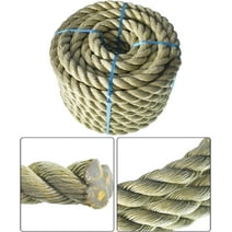 Labwork 1'×50ft Artificial Manila Rope PP Three Strand Twisted Rope Cordage lightweight
