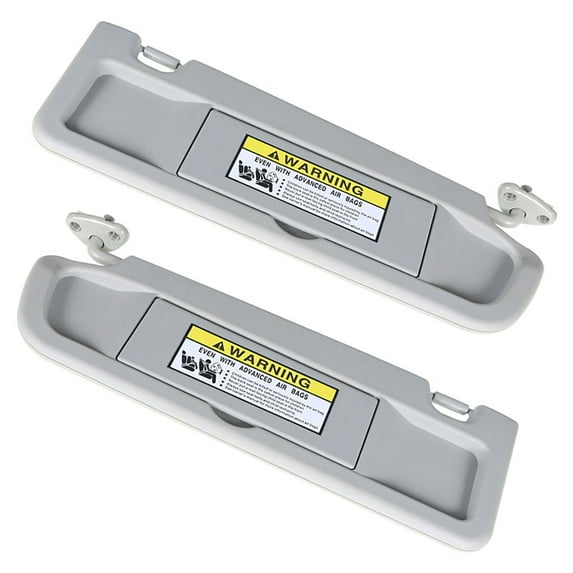 Labwork 2 Pcs Sun Visor 83280-SNA-A01ZC 83230-SNA-A01ZC Front Left Right Fit for 2006 2007 2008 Honda Civic, Light Gray