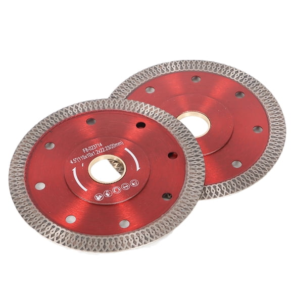 Labwork 2Pcs 4.5 Inch Super Thin Dry Wet Diamond Porcelain Saw Blades Ceramic Cutting Disc Wheels for Cutting Ceramic Tile Porcelain Granite Marbles