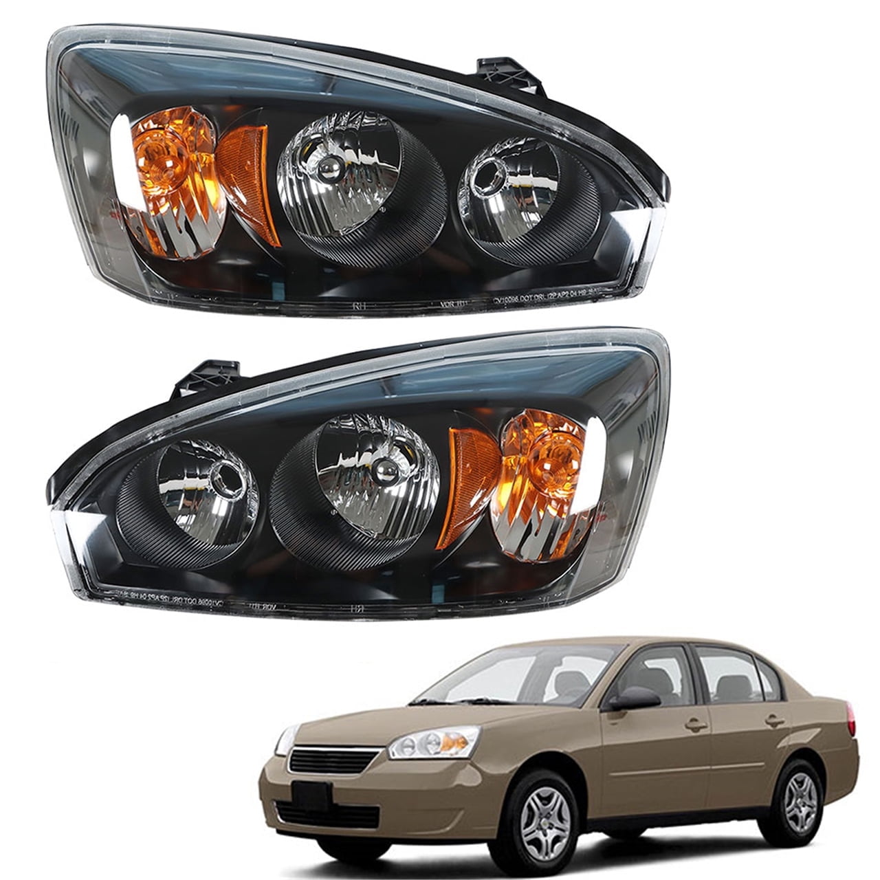 Malibu Headlight Assembly, image size:1280x1280