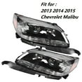 thumbnail image 1 of Labwork 2pcs Headlights Assembly Headlamps Housing Black L&R Fit for Chevrolet Malibu 2013 2014 2015, 1 of 5