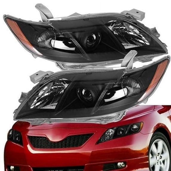 Labwork 2pcs Headlights Assembly Headlamps Housing L&R Fit for Toyota Camry 2007 2008 2009