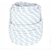 Labwork 3/4 x 150 Feet Double Braid Polyester Rope, Arborist Rigging Rope Multipurpose Bull Rope Nylon Pulling Rope on Your Farm, BoatWhite/Gray/Blue