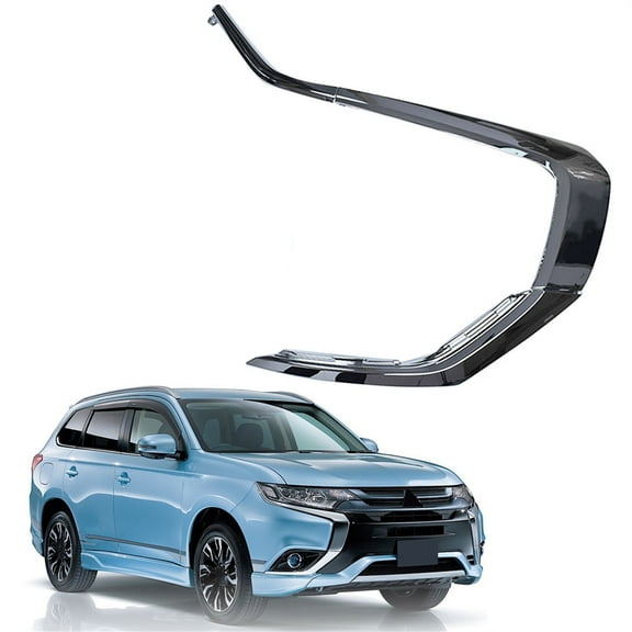 Labwork 3-Piece Front Bumper RH Chrome Trim Molding Strip Set Fit for 2016 -2019 Mitsubishi Outlander 6407A142 6407A146 6407A144