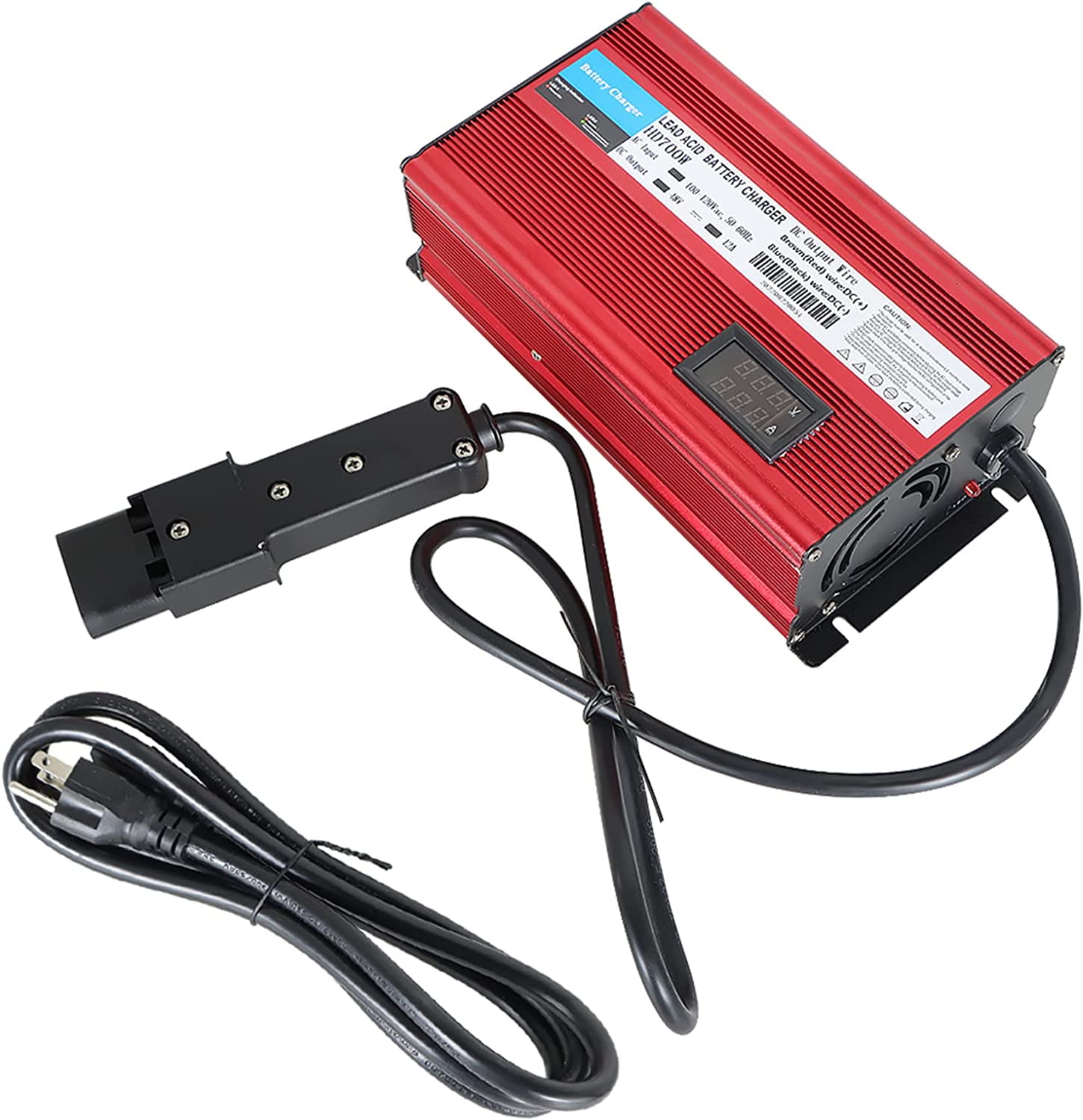 Labwork 48 Volt 12Amp 2 Pin Style Plug Golf Cart Battery Charger For Yamaha G19-G22