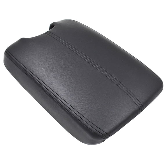 Labwork Armrest Center Console Lid Cover Fit for 2008-2012 Honda Accord, 2012-2014 Honda Crosstour, Black Artificial Leather