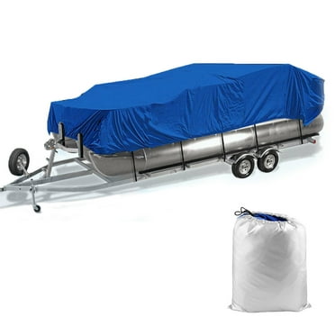 Labwork Boat Cover, PEVA Fabric, Suitable for 17ft 18ft 19ft 20ft Length & 8ft Width Boats, Blue
