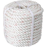 Labwork Double Braid Polyester Rope, Arborist Rigging Rope High Strength Polyester Rope for Tying, Clothesline, Swing 3/4 Inch x 100 FeetWhite/Red