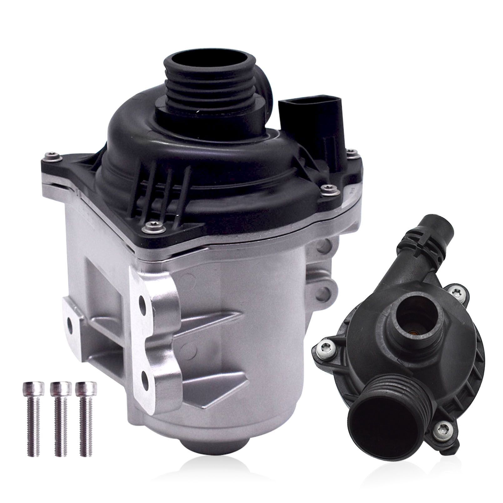 Labwork Electric Engine Water Pump W/ Thermostat For BMW N54 N55 3.0L ...