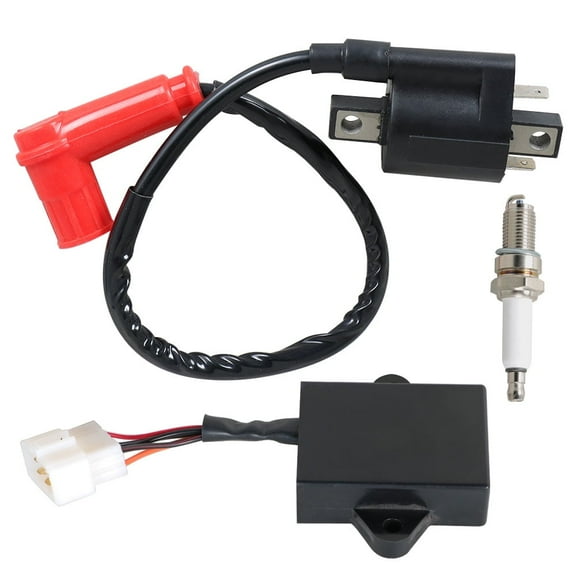 Labwork For Yamaha G9 G9A Gas Golf Cart 90-95 Ignition Coil Ignitor CDI Box & Spark Plug
