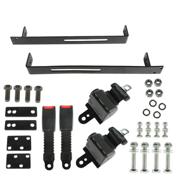 Labwork Golf Cart Seat Belt Bracket Kit Retractable Universal Replacement for DS Yamaha