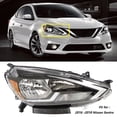 thumbnail image 1 of Labwork Headlight Assembly Black Halogen Headlamp Housing NI2503244 Fit for 2016 2017 2018 Nissan Sentra, Front Right (Passenger Side), 1 of 5