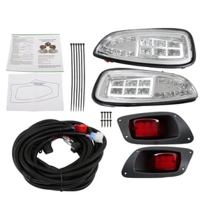 Labwork LED Light Kit LED Headlights / LED Tail Lights For 2016+ EZGO RXV Golf Cart