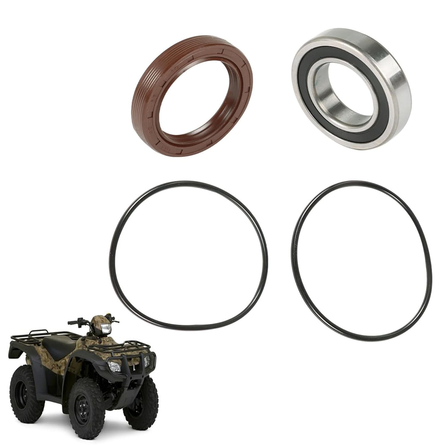 Honda TRX250 420 500 Rear Axle Carrier Bearing & Seal Kit Non IRS - Foto 6