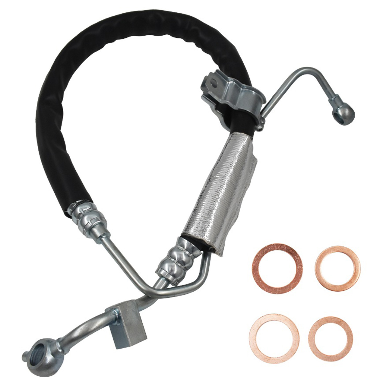 Power Steering Hose 3.5L V6 Steering Hose A-Premium Power Steering Pressure Hose For 2007-2012 Nissan Altima 3.5L - Pump To Rack Assembly With Hardware Car Repair Parts Hose Pump