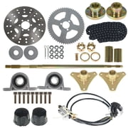 Labwork Rear Live Axle Kit Sprocket Hub Brake Assembly Chain Hub Replacement for Drift Trike Go Kart