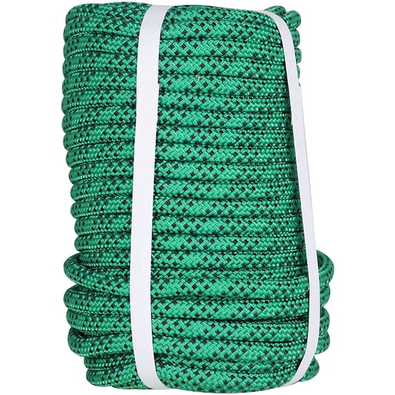 Labwork Strong Pulling Rope, High Strength Polyester Rope, 3/8IN x 100FT, Arborist Bull Rope for Tree Working, Swing, Camping and Tent Guide Lines