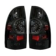 Labwork Tail Lights Replacement for 2005-2015 Toyota Tacoma Smoked LED Rear Brake Lamp Taillights Passenger and Driver Side 8156004160 8155004160