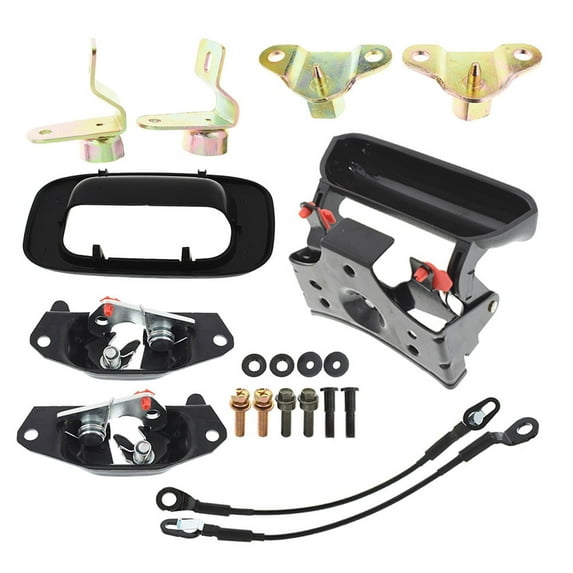 Labwork Tailgate Handle Hinge Latch Striker Cable Kit 15074253 15074252 88981030 Fit for GMC Sierra, Chevrolet Silverado 1500 2500 3500 1999-2007