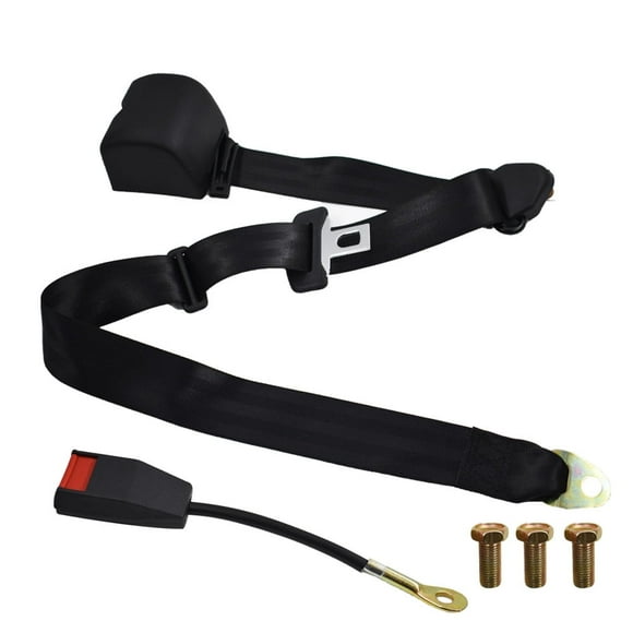 Labwork Universal 3 Point Retractable Car Seat Belt Bolt Automatic Safety Strap Buckle Fits select: 2012-2013 HYUNDAI ELANTRA GLS/LIMITED, 2014-2016 CHRYSLER 200 LIMITED