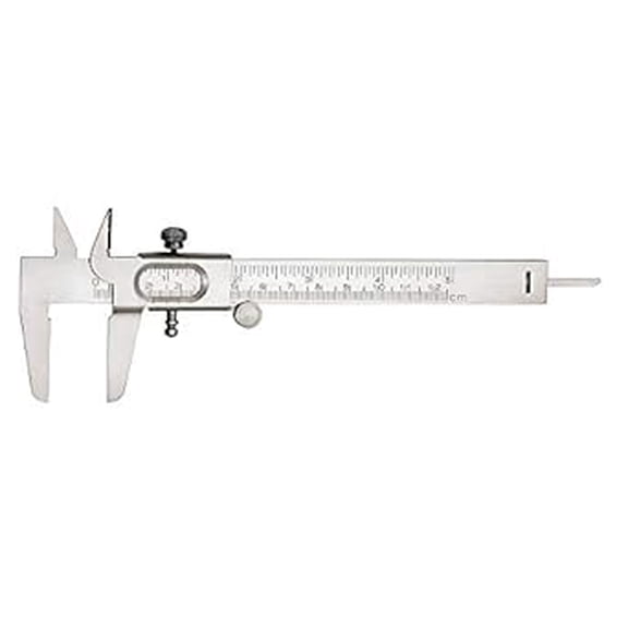 Labworld Matt Vernier Caliper Slide CalliperMeasures 0-12.5 cm Metallic for Measurement of Objects and Depth used in Industrial,Home or General use