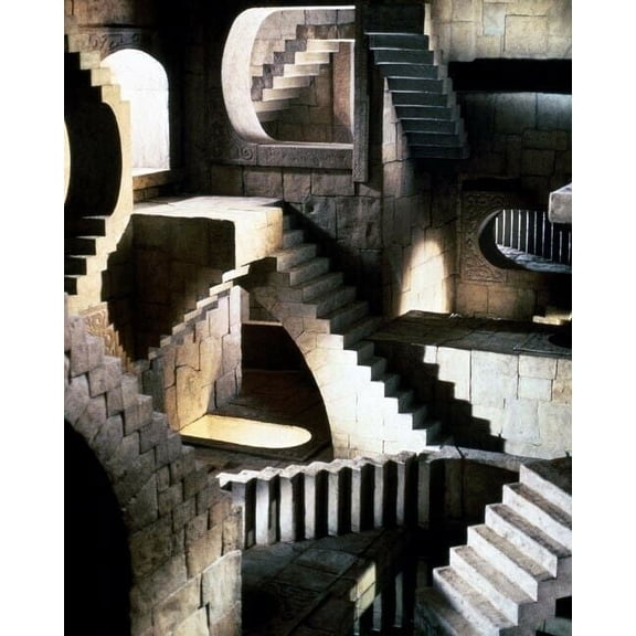 Labyrinth 1986 movie 8x10 inch photo of the actual labyrinth set