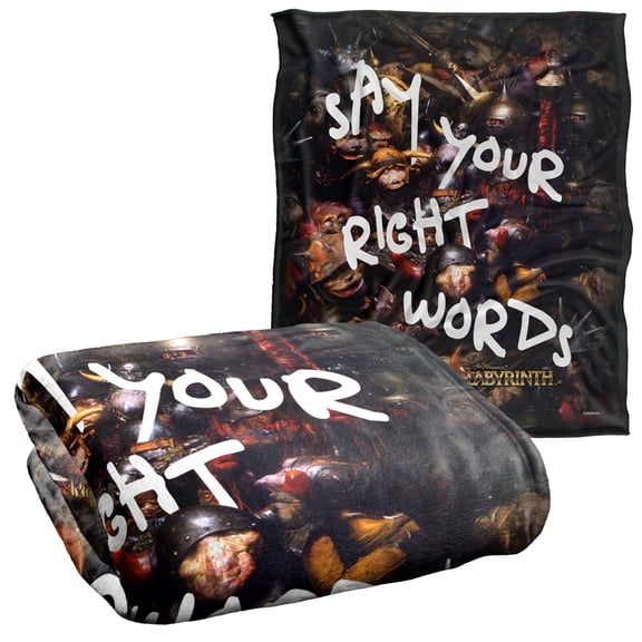 Labyrinth Blanket, 50"x60", Say Your Right Words, Silky Touch Super Soft Throw Blanket