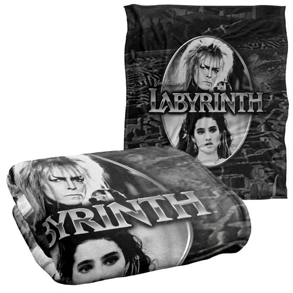 Labyrinth Blanket, 50"x60", Silver Portrait Maze, Silky Touch Super Soft Throw Blanket