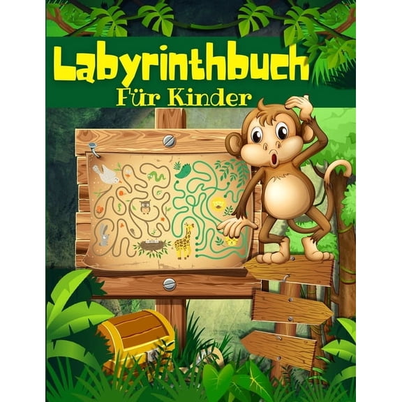 Labyrinth-Buch Fr Kinder, Jungen Und Mdchen: Mazen Fr Kinder Im Alter Von 4-8 Jahren: Labyrinth-Aktivittsbuch Fr Ki, (Paperback)