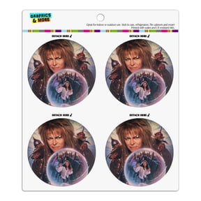 Labyrinth Crystal Ball Goblin King Jareth David Bowie Refrigerator Fridge Locker Vinyl Circle Magnet Set