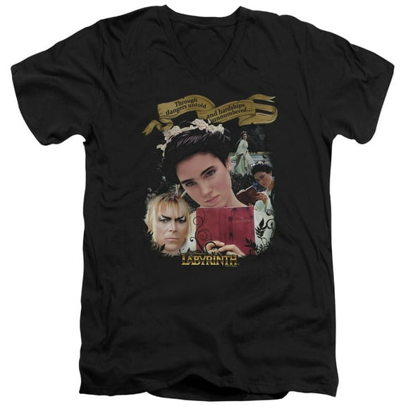 Labyrinth - Dangers Untold - Slim Fit V Neck Shirt - Small