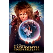 Labyrinth David Bowie Jennifer Connelly Fantasy Movie Poster 24x36 inch